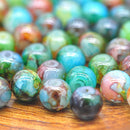30PCS/SET Mult-Colour Round Natural Glass Beads 8mm Jewellery Making Crafts xmas