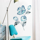 Mural Art Home Decoration Waterproof Orchids Pattern Removable PVC Wall Stickers