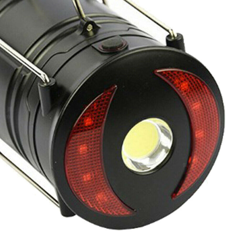 2x COB Camping Lantern Torch Tent Light LONG-LASTING Collapsible