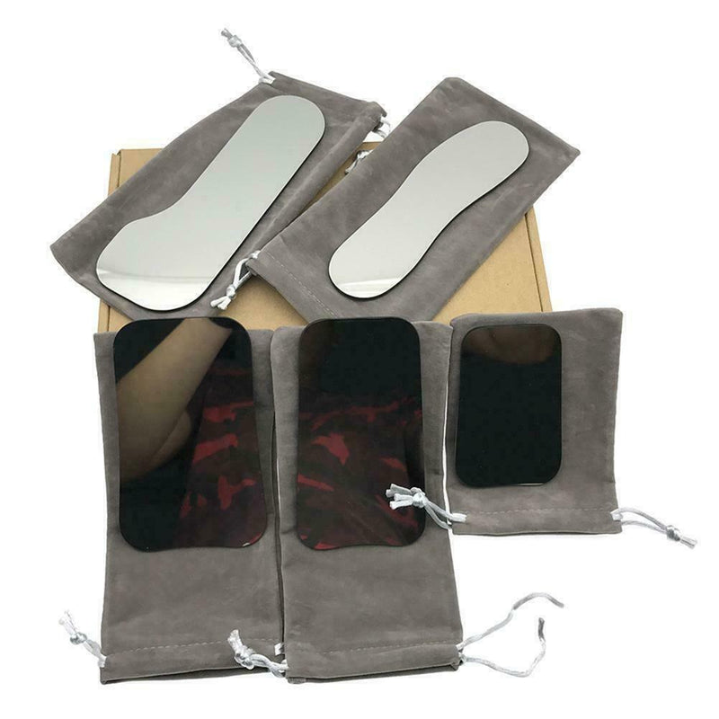 5* Dental Intraoral Orthodontic Photographic Glass Mirror 2-sided Rhodium; Best