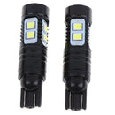 2Pcs 50W 6000K T10  LED HID White Backup Reverse Lights Bulb S o1J Gw