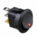 8PCS LED Dot Light 12V Car Auto Boat Round Rocker ON/OFF TOGGLE SPST SWITCH
