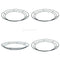 4 Pieces Round Metal Flower Wreath Frames, Wreath Frame For Christmas Party
