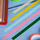 10x/box rainbow solid color sticky paper tape adhesive printing diy AL LU3C