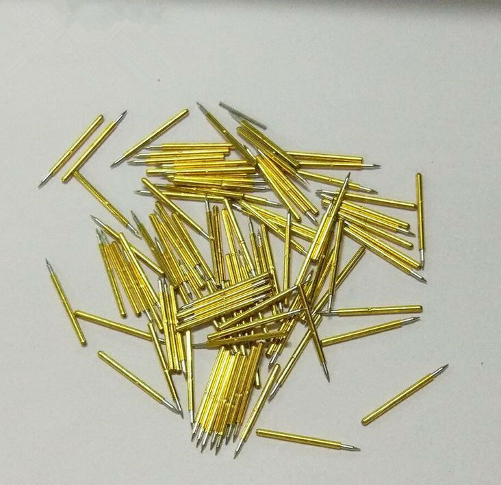 50pcs P75-B1 Dia 1.02mm 100g Cusp Spear Spring Loaded Test Probes Pogo Pins B Gn