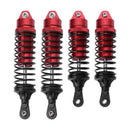 4PCS Aluminum Front & Rear Shock Absorber Assembled Red for 1/10 Traxxas Sl