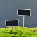 50pcs Mini Wooden Blackboard Clamps Note Folder Photo Clip Mark DIY Decor