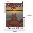 5D DIY Full Drill Diamond Painting Autumn Leaves Cross Stitch Embroidery