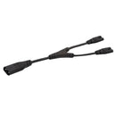 IEC320 C8 Male to 2x C7 Female Power Cord 0.98ft Replacement PDU Server Kit
