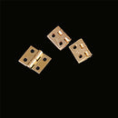 20pcs Mini Brass Plated Hinge Small Decorative Jewelry Cigar Box Hinges JR