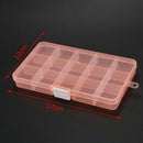 4 Packs (4 Colors) Plastic Storage Box (15 Compartments) Jewelry Earring To L5G8