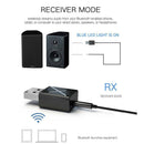 USB Bluetooth 5.0 Wireless Audio Music Stereo Adapter Dongle Receiver for PC TV