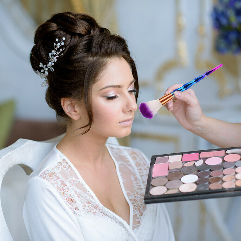 12pcs Loose Powder Foundation Blending Blush Eye Shadow Makeup Brushes Set