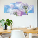 5pcs 5D DIY Full Drill Diamond Painting Dandelion Cross Stitch Mosaic Kit