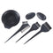 6x Plastic Dye Hair Color Dye Bowl Comb Brushes Tool Kit Set Tint Coloring  3c
