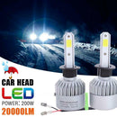 H1 35W 8000LM LED Headlight Kit 6500K Power White Car Bulbs Lamps Light