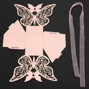50pcs Butterfly Wedding Favour Box Birthday Party Gifts Candy Boxes (Pink) I4B4