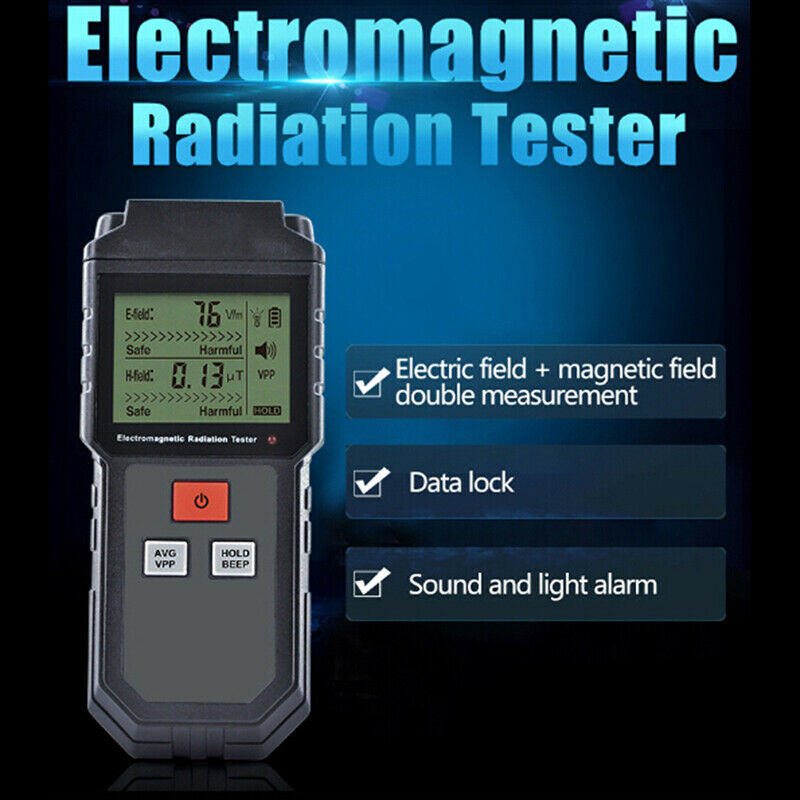 Mini Electromagnetic Radiation Tester EMF Meter Electric Magnetic Field Detec Cy