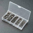 250pcs Barrel Rolling Swivels Snaps Strong Fishing Line Connector Solid Rin P5M4