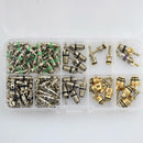 134X Car A/C Refrigeration Valve Stem Cores and Red Remover Tools R134A R12