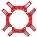 4pcs 75mm Mitre Corner Clamps Picture Frame Holder Woodwork Right Angle Red R4B1