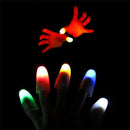2Pcs Magic Super Bright Light Up Thumbs Fingers Trick Appearing Light Close MO