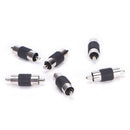 6 Pcs Straight AV RCA Male to Male Connectors Couplers Adapters B uW