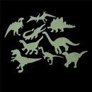 Dinosaur three-dimensional wall stickers Furnishing fluorescent decoration  Gw