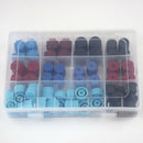 77pcs 11 Kinds of R134A R12 Air Conditioning Service AC System Charging Port