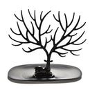 Retro Deer Horn Stand Jewelry Earring Necklace Ring Display Rack Holder Black