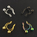 5 Piece Mixed Color Stainless Steel Body Jewelry No Agr