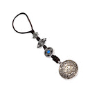 Tibetan Shamans Buddhism Copper Mirror Amulet Pendant Necklace Car Hanging