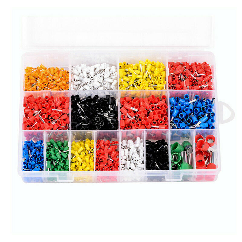 2120PCS wire Terminals Wire Copper Crimp Connector Insulated Cord Pin End T X4B3