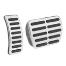 Chrome Pedal Pads Covers 2pcs Accelerator Brake Pedal Pads Covers Fit for VW