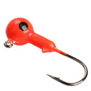 10Pcs Red Lead Round Jig Head Fishing Lures Bait Hook Fish Tackle 5g 35mm