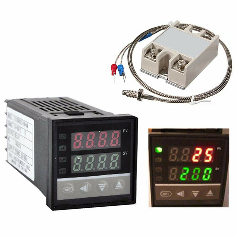 1pc Intelligent Alarm REX-C100 LED Temperature Controller Regulator