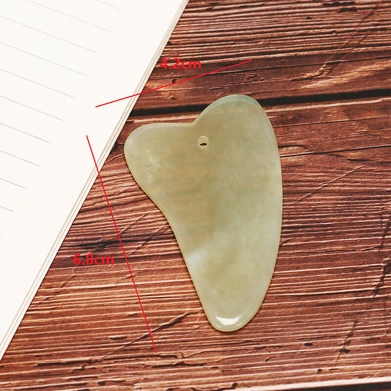 1 Set Massager Tool Natural Facial Jade Roller Face Thin + Body Gua Sha Board LJ