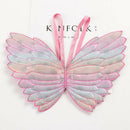 Girls Pink Butterfly Wings Fairy Shawl Cape Fancy Pixie Princess Dress Props