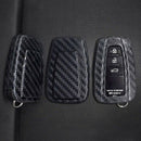 Car Smart Key Cover Remote Key Cover Carbon Fiber Texture Keyless Fob Holde