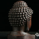 Best Redwood Crafts Sakyamuni Head Buddha Statue Tathagata Sculpture Ornament