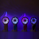 Handheld Electric Mini Portable Outdoor Fan Foldable Handle Desktop Cartoon