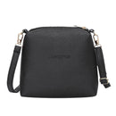 Portable Casual Women Leather Mini Sling Pure Messenger Bags (Black)