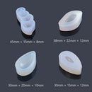 8 Pcs Clear Jewelry Silicone Molds And 5 Pcs Plastic Droppers, Jewelry Resi