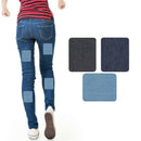 18Pcs Elbow Fabric Jeans Iron-on Patches Clothes DIY Repair Pants Knee Apparel