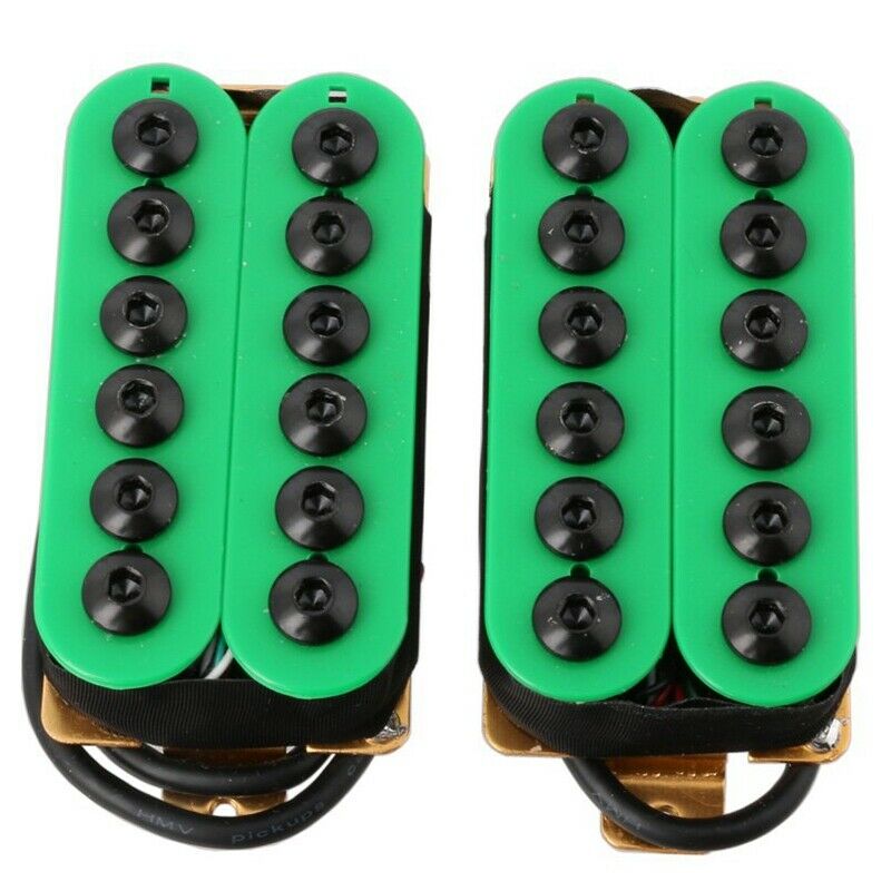 2Pcs Double Coil Electric Guitar Humbucker Pickup Bridge&Neck Ceramic Magne