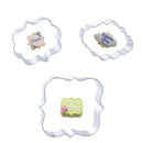 3pcs Fondant Cookies Pastry Sugar craft Decorating Mold Frame Cutter  3C