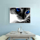 5D Green Eyes Cat Diamond Painting Embroidery DIY Cross Stitch Home Decor