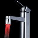 Tri-color LED Temperature Sensor Spray Faucet Water Tap