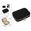 Portable Travel Jewelry Box Earring Display Ornaments Case Storage Bag
