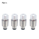 4 x LED Dragonfly Car Wheel Tyre Light Bulb Tire Air Valve Stem Cap Lamp Tool